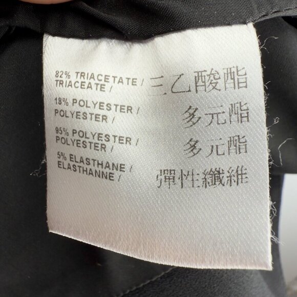 JUDITH & CHARLES Designer Office Pannel Pencil Front Slit Black luxury Skirt s 2 - Picture 7 of 7